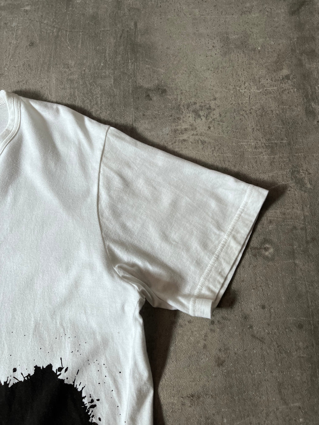 Yohji Yamamoto Line Y's Paint Stain With Logo T-shirt White Men - M