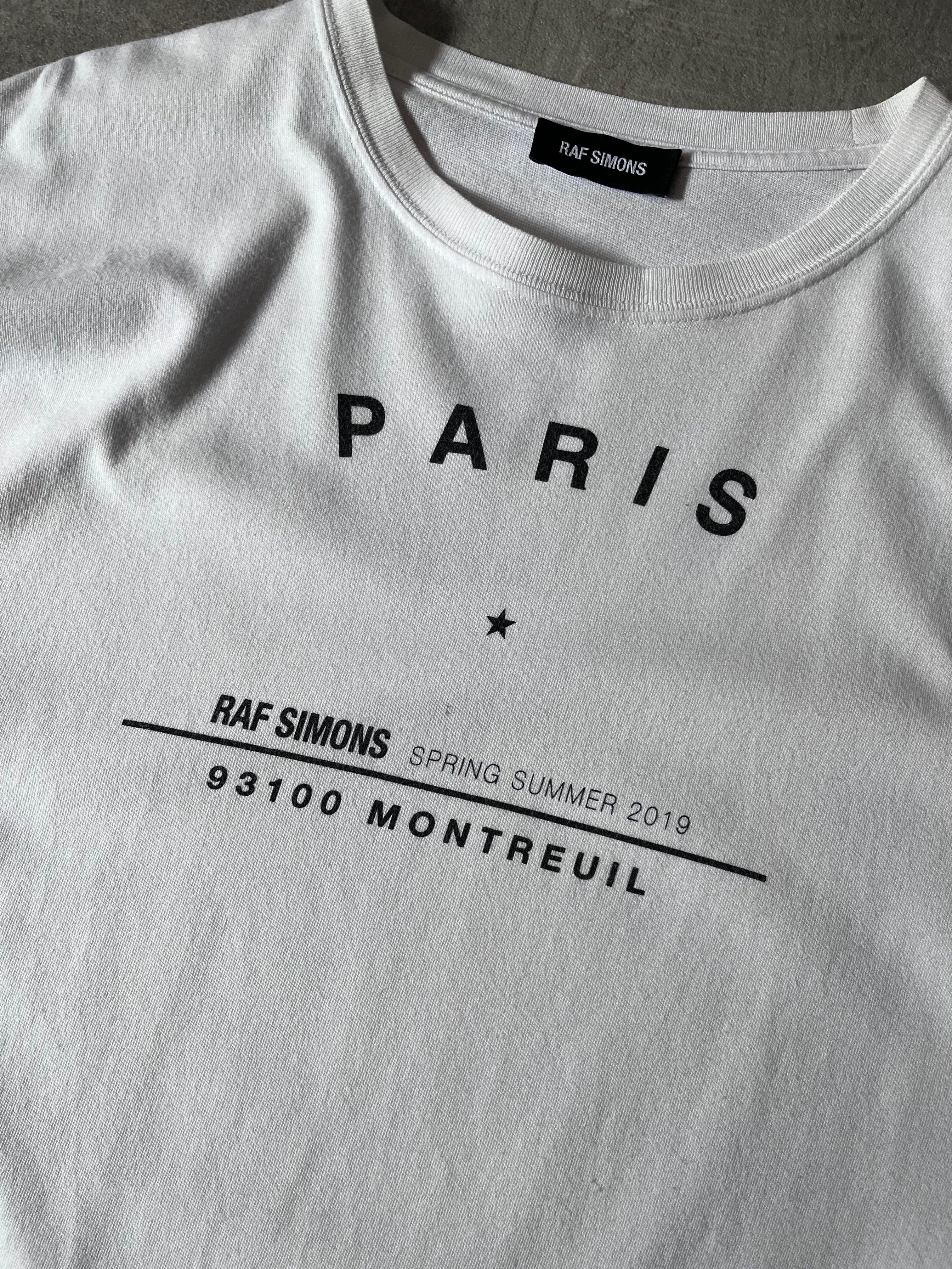 S/S 2019 Raf Simons Montreuil Paris T-shirt White Men - M