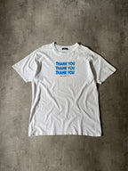 A/W 2017 Raf Simons "Thank You" T-shirt White Men - L
