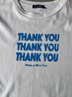 A/W 2017 Raf Simons "Thank You" T-shirt White Men - L