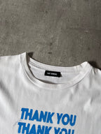 A/W 2017 Raf Simons "Thank You" T-shirt White Men - L