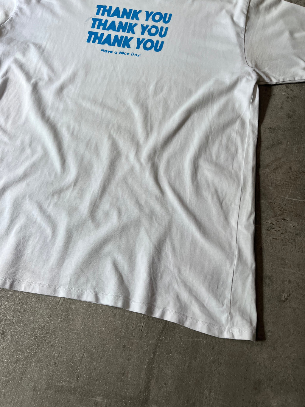 A/W 2017 Raf Simons "Thank You" T-shirt White Men - L