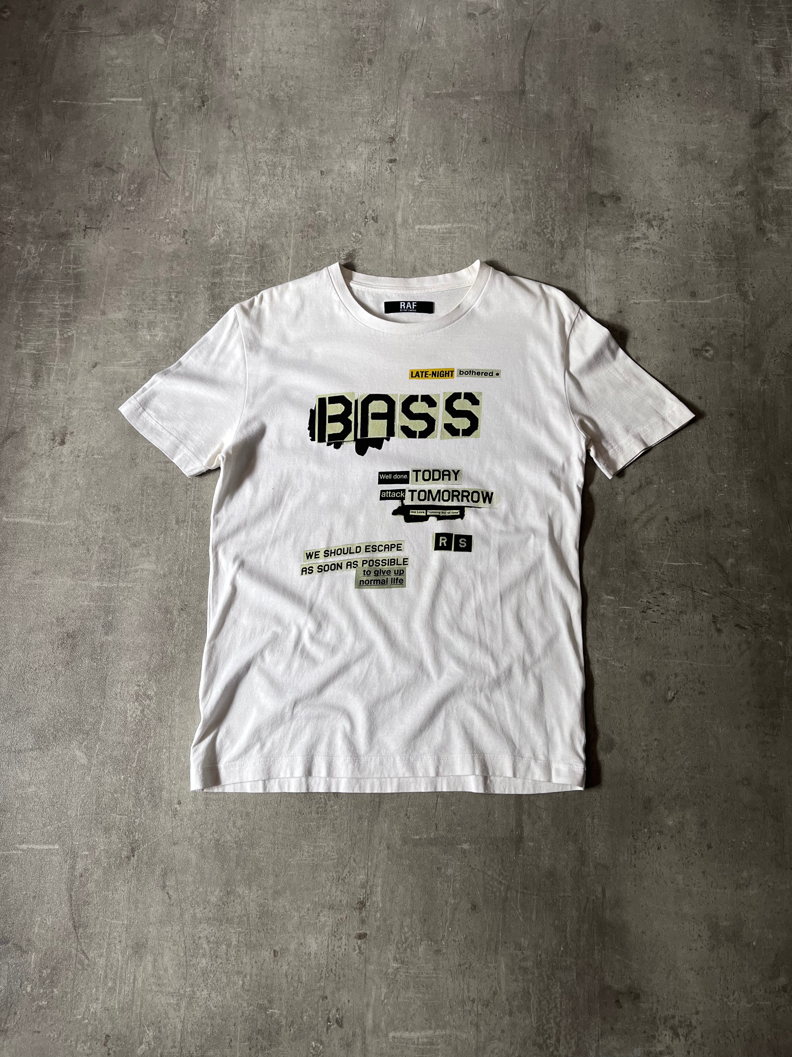 A/W 2011 Raf by Raf Simons BASS T-shirt White Men - M