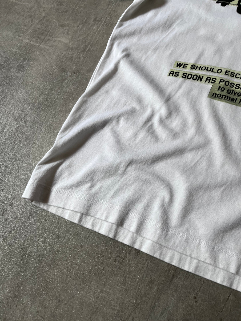 A/W 2011 Raf by Raf Simons BASS T-shirt White Men - M