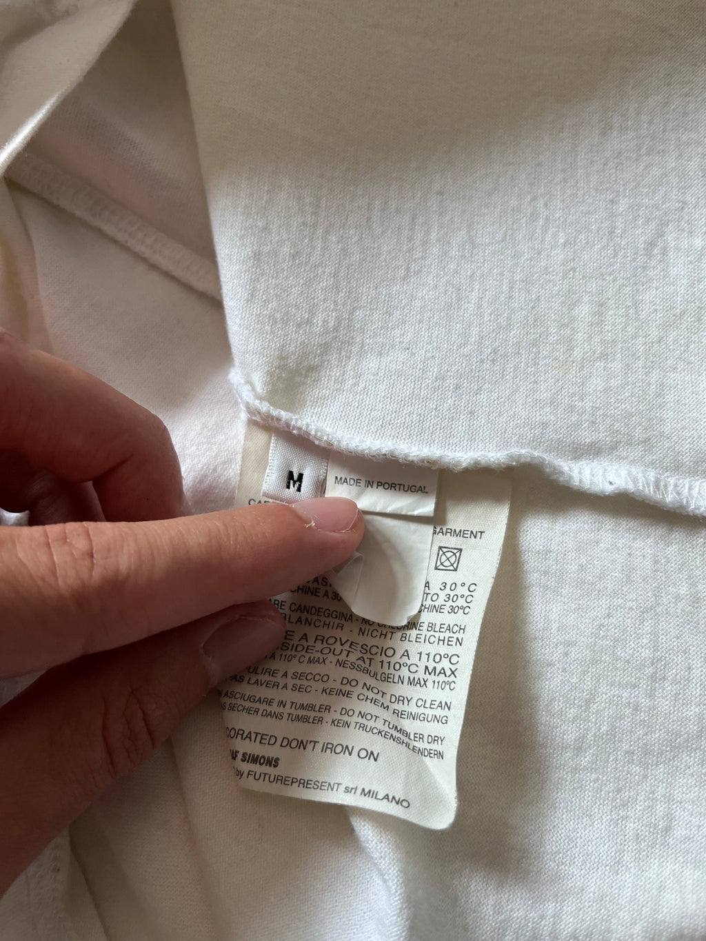 A/W 2011 Raf by Raf Simons BASS T-shirt White Men - M
