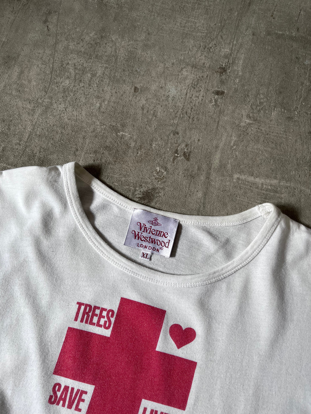 Vivienne Westwood "Trees Save Lives" T-shirt White Women - XL