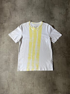 A/W 2020 Maison Margiela Yellow Stripe Tie Dye T-shirt White Men - M