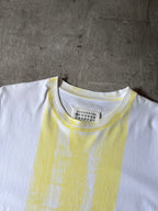 A/W 2020 Maison Margiela Yellow Stripe Tie Dye T-shirt White Men - M