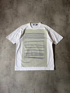 S/S 2021 Comme des Garcons Junya Watanabe Irma Blank Line T-shirt White Men - M