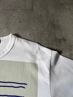 S/S 2021 Comme des Garcons Junya Watanabe Irma Blank Line T-shirt White Men - M