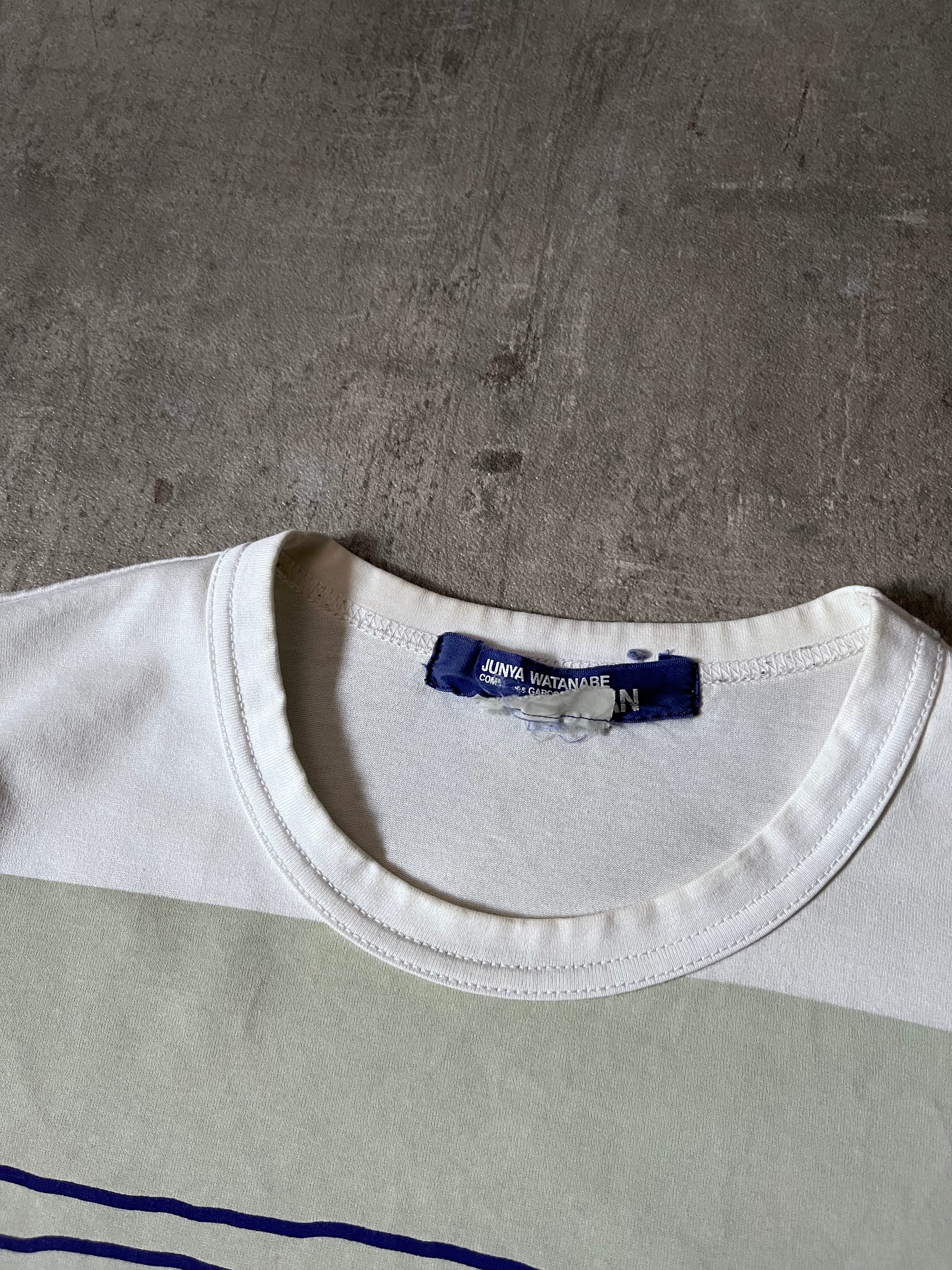 S/S 2021 Comme des Garcons Junya Watanabe Irma Blank Line T-shirt White Men - M