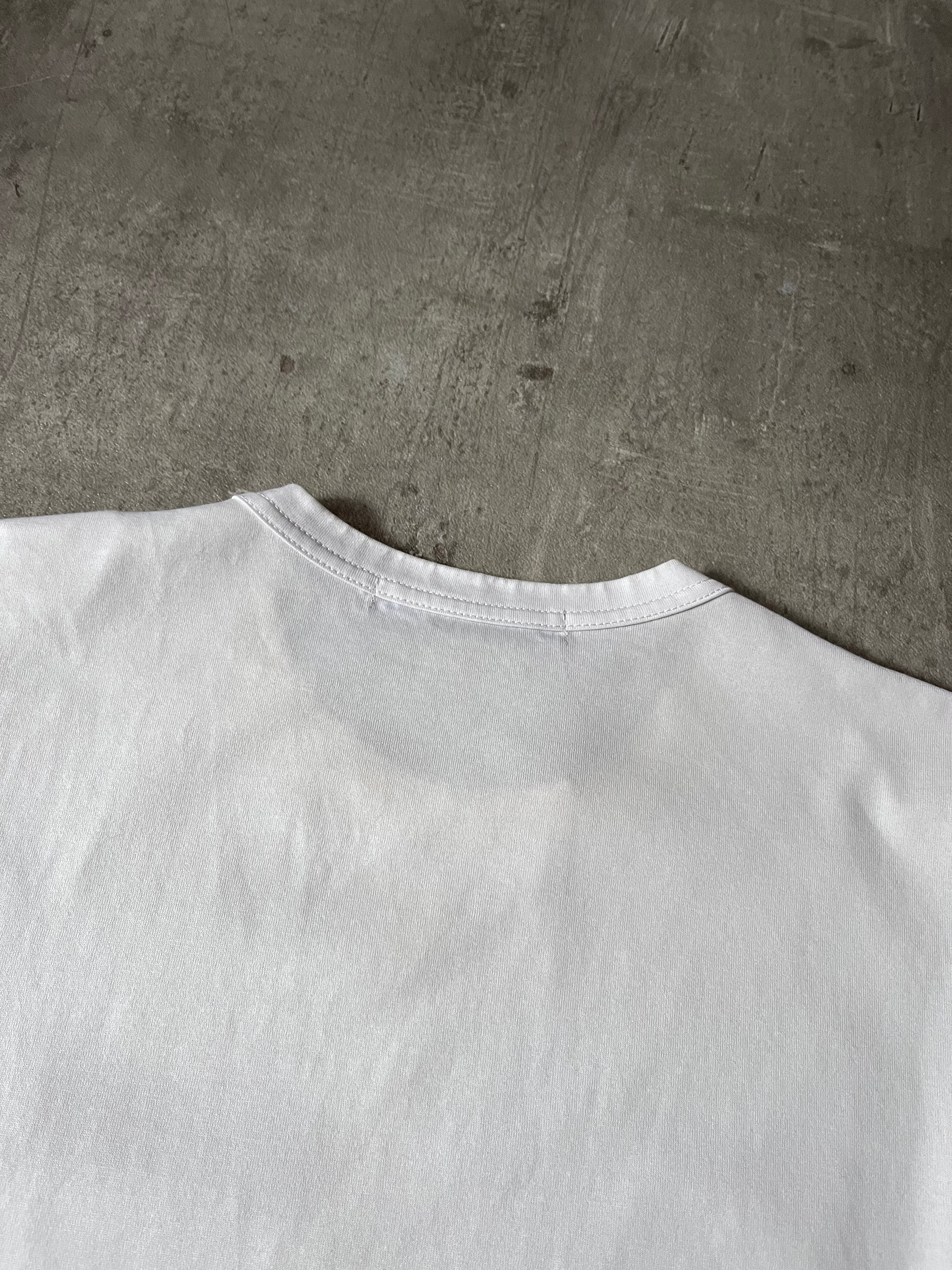 S/S 2021 Comme des Garcons Junya Watanabe Irma Blank Line T-shirt White Men - M