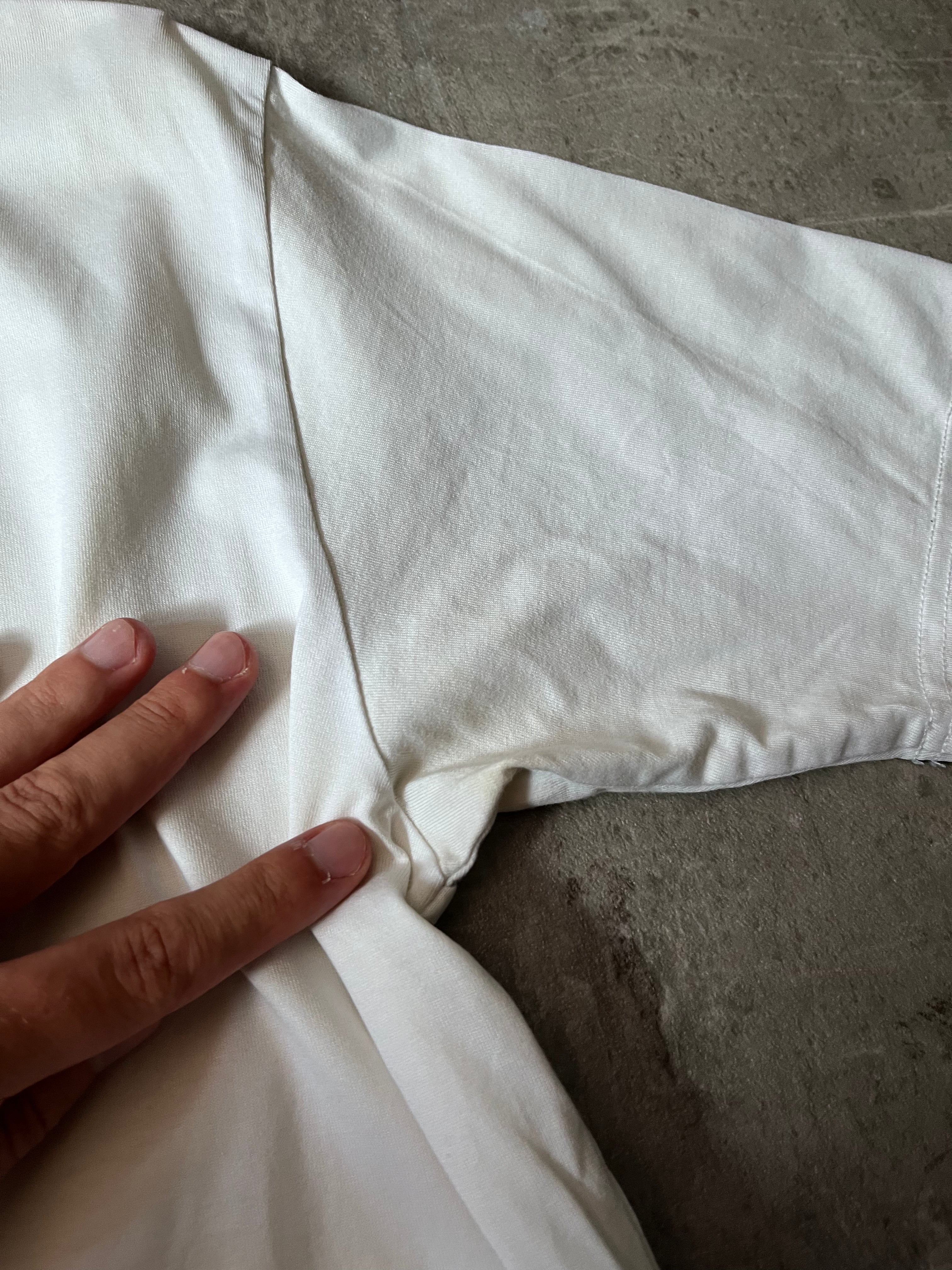 S/S 2021 Comme des Garcons Junya Watanabe Irma Blank Line T-shirt White Men - M