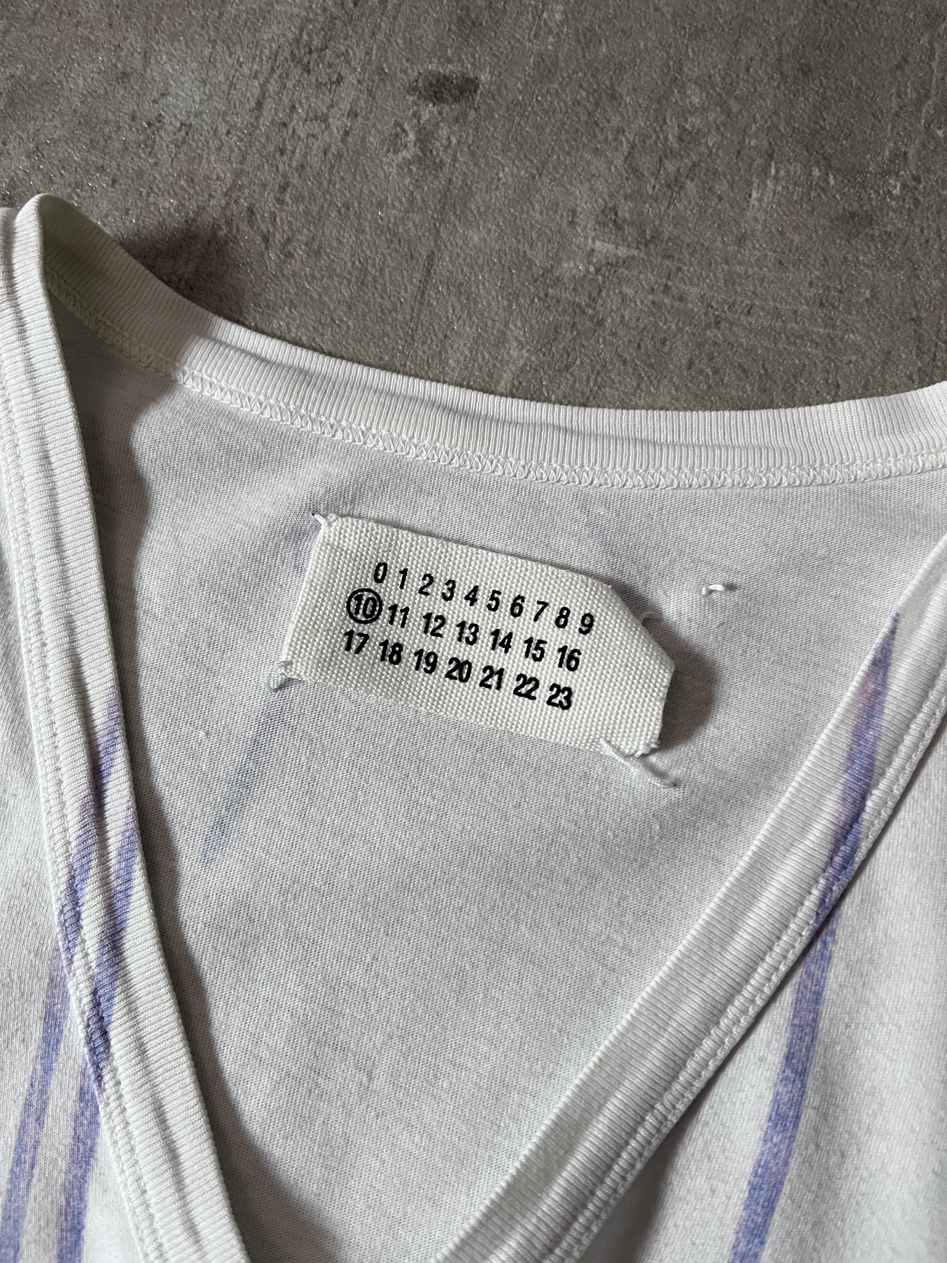S/S 2007 Maison Margiela Trompe L'oeil GAT Print T-shirt White Men - M
