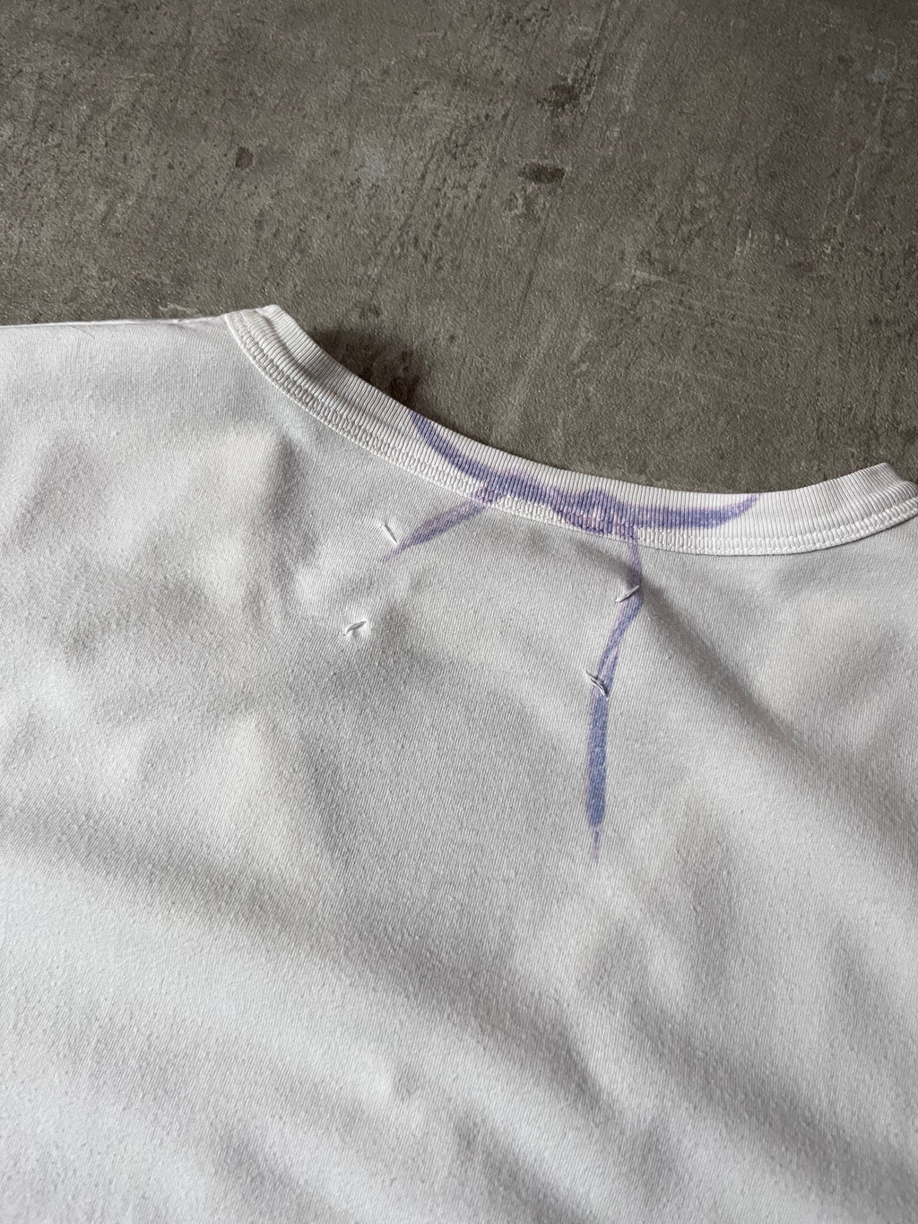 S/S 2007 Maison Margiela Trompe L'oeil GAT Print T-shirt White Men - M