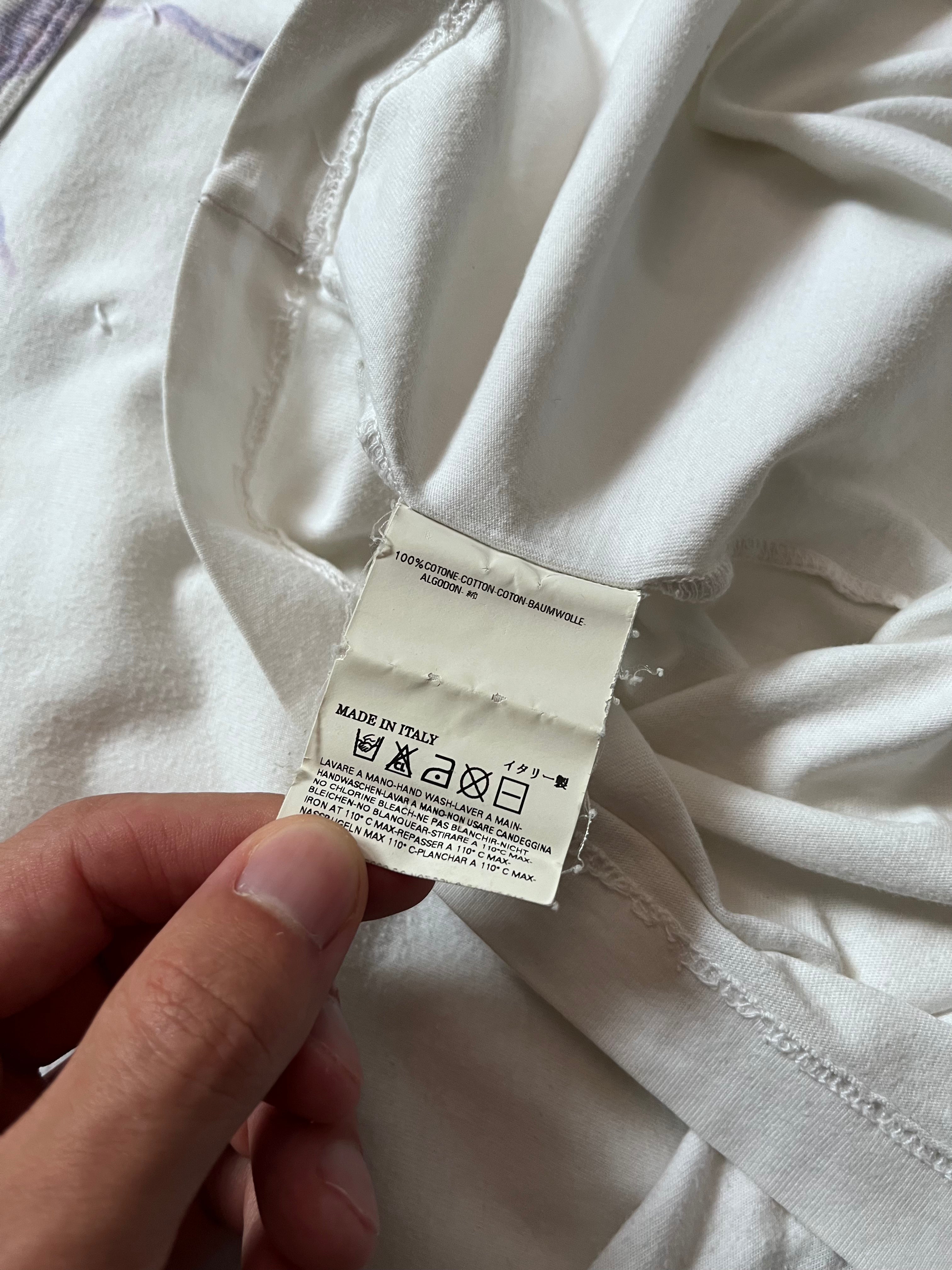 S/S 2007 Maison Margiela Trompe L'oeil GAT Print T-shirt White Men - M