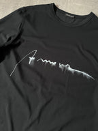 Ann Demeulemeester Handwritten Graphic T-shirt Black Men - M