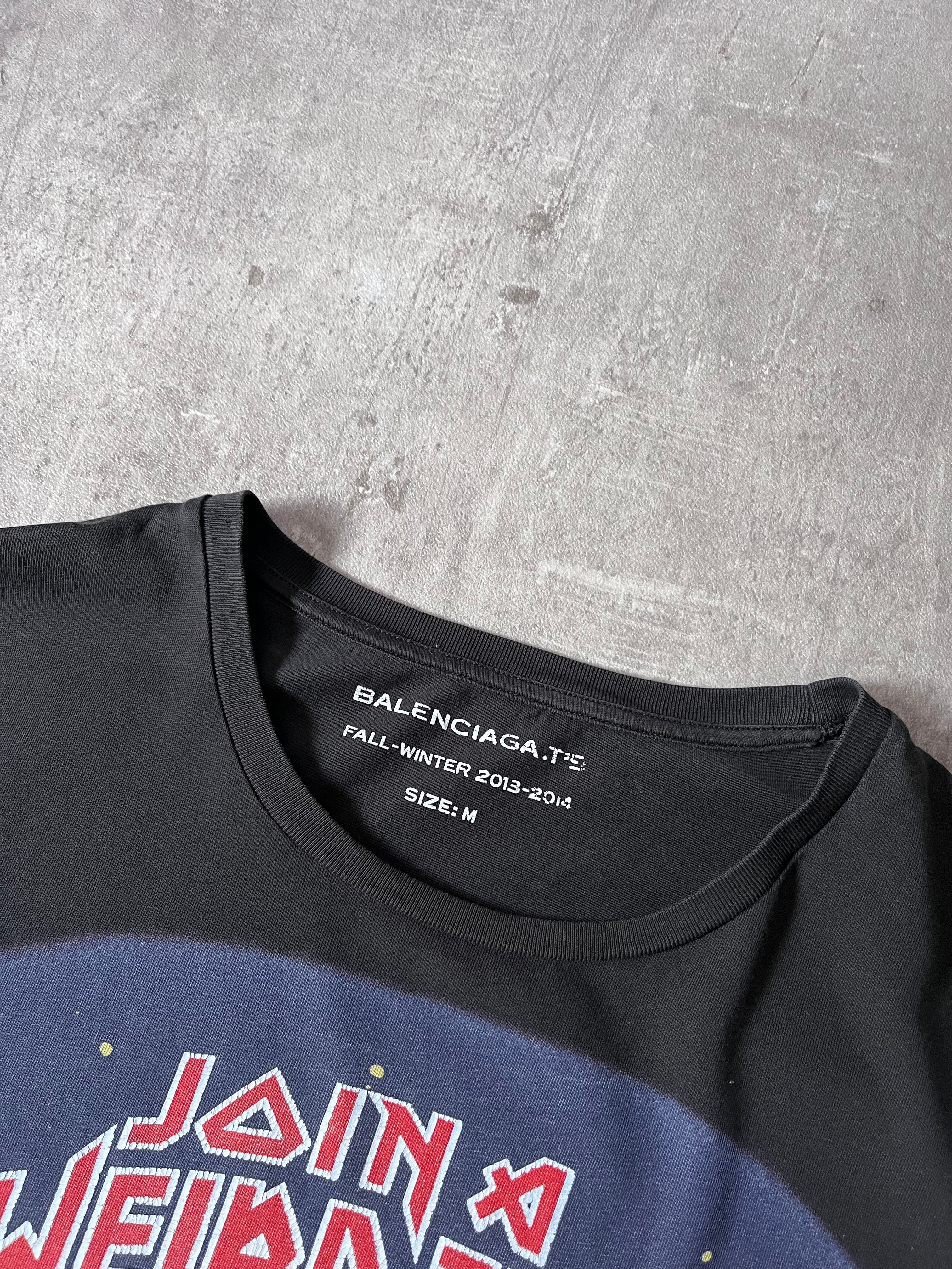 F/W 2013 Balenciaga "Join a Weird Trip" T-shirt Black Men - M
