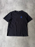 2000s Raf Simons Embroidered Small Logo T-shirt Black Men - L
