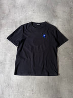 2000s Raf Simons Embroidered Small Logo T-shirt Black Men - L