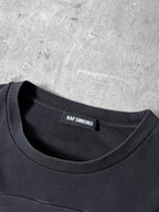 2000s Raf Simons Embroidered Small Logo T-shirt Black Men - L