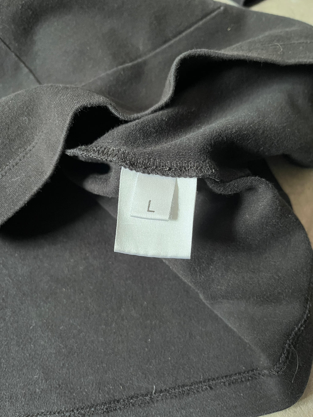 2000s Raf Simons Embroidered Small Logo T-shirt Black Men - L