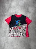 Jean Paul Gaultier 90s Vintage Graphic T-shirt Red Black Men - M