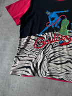 Jean Paul Gaultier 90s Vintage Graphic T-shirt Red Black Men - M