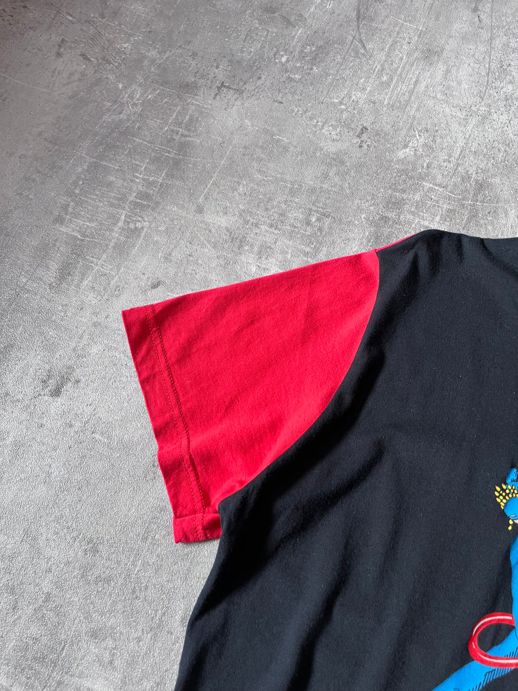 Jean Paul Gaultier 90s Vintage Graphic T-shirt Red Black Men - M