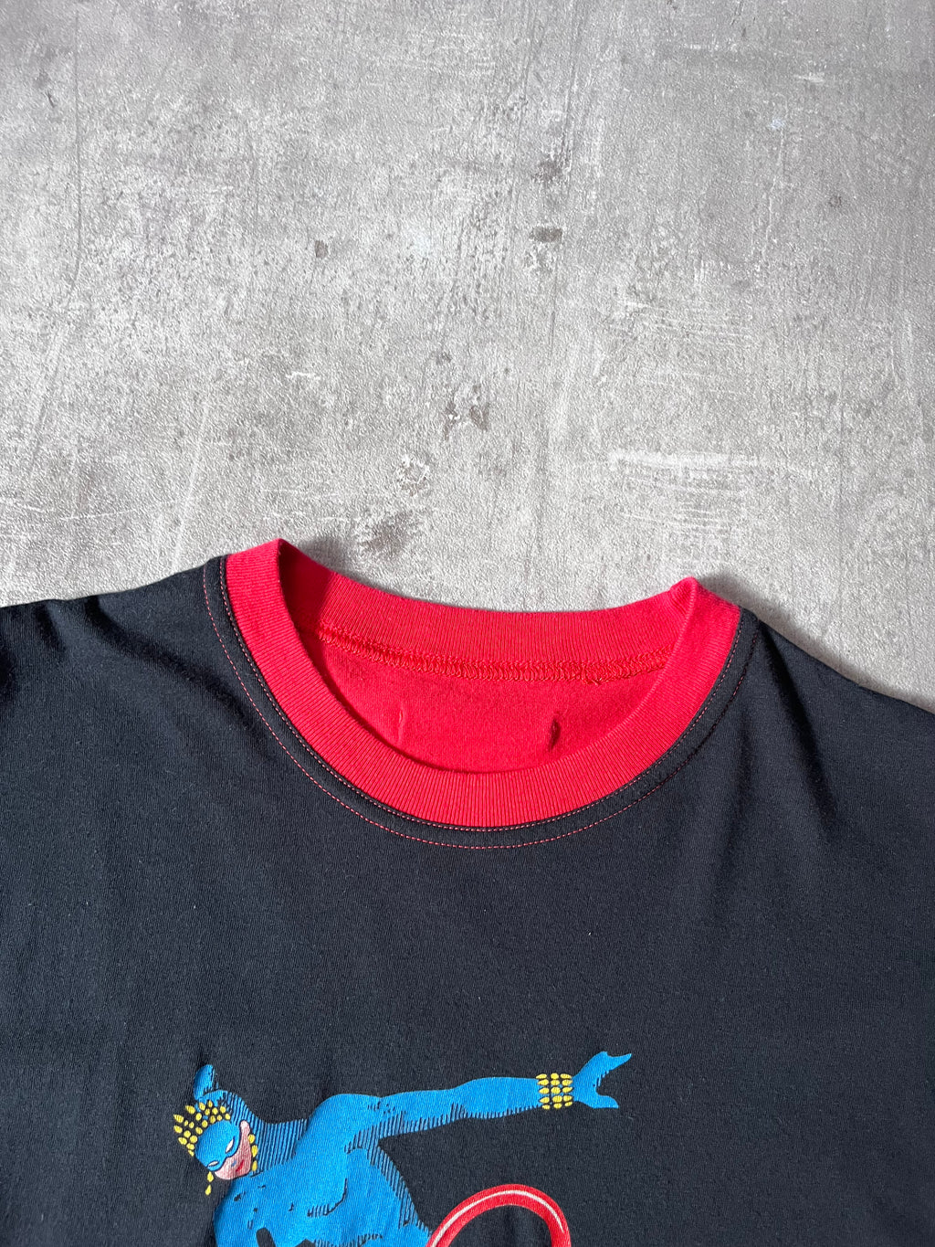 Jean Paul Gaultier 90s Vintage Graphic T-shirt Red Black Men - M