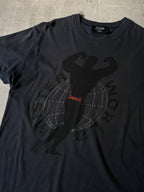 S/S 1992 Jean Paul Gaultier "Mister World" Graphic T-shirt Navy Men - M