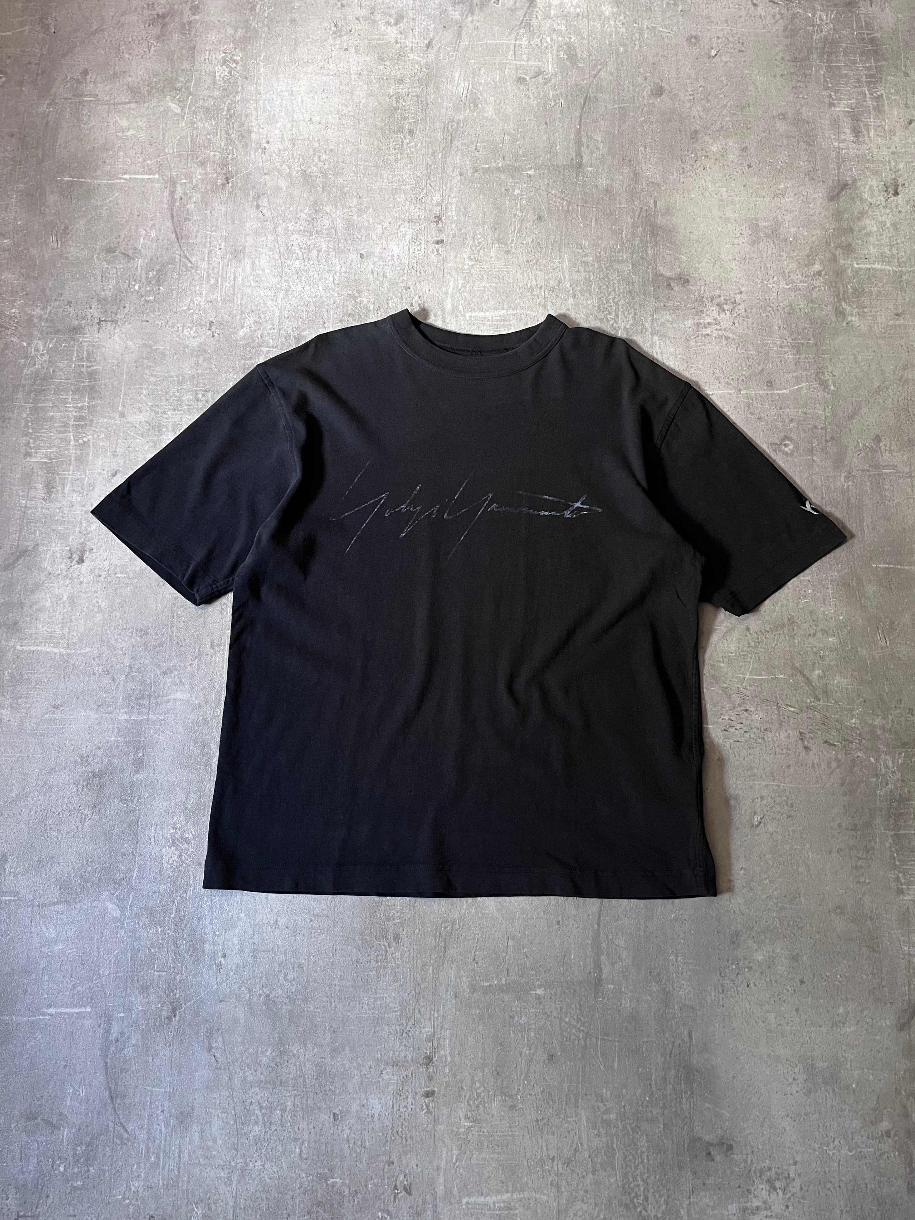 Y-3 Yohji Yamamoto x Adidas Signature Logo T-shirt Black Men - S