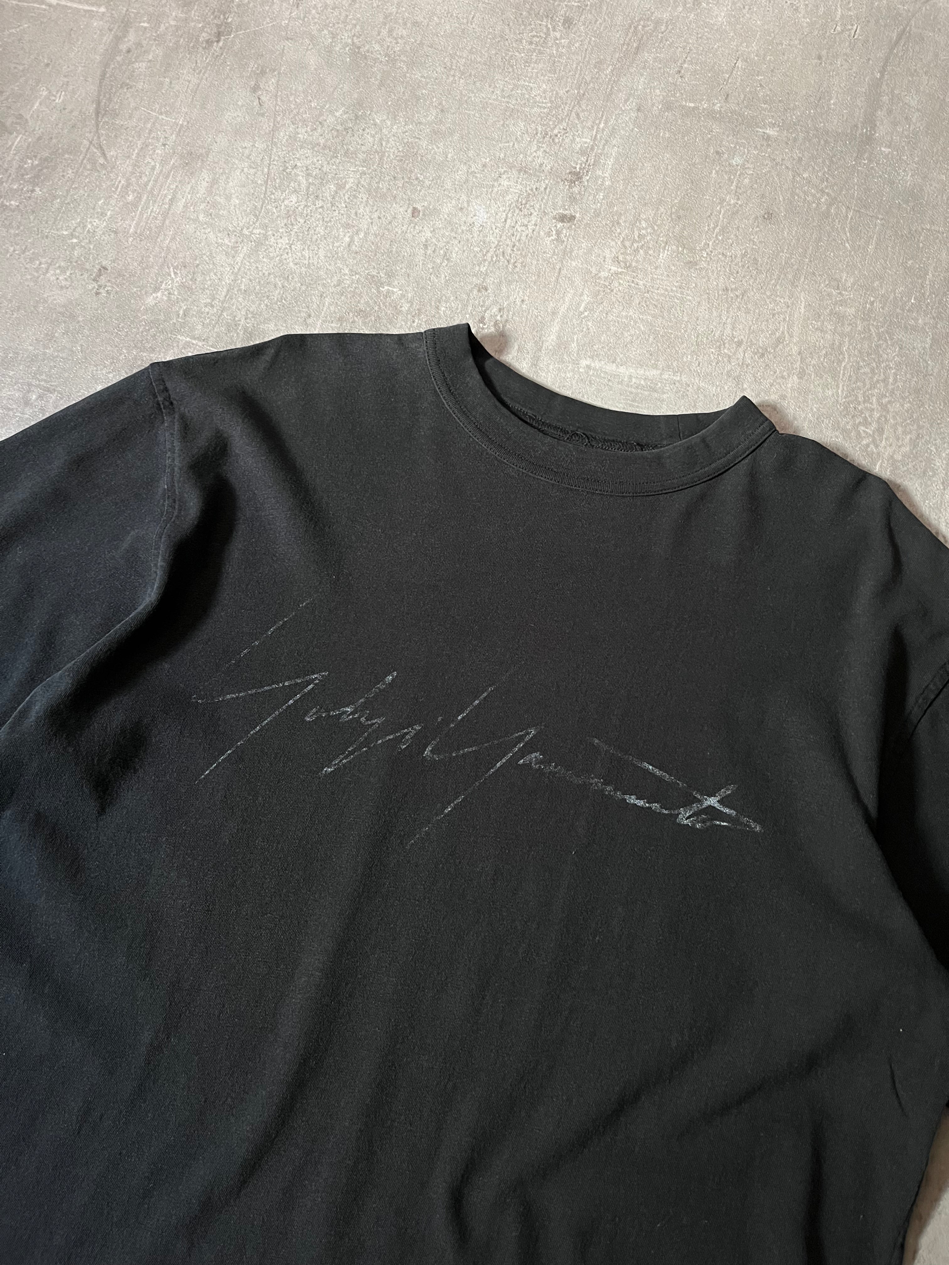 Y-3 Yohji Yamamoto x Adidas Signature Logo T-shirt Black Men - S