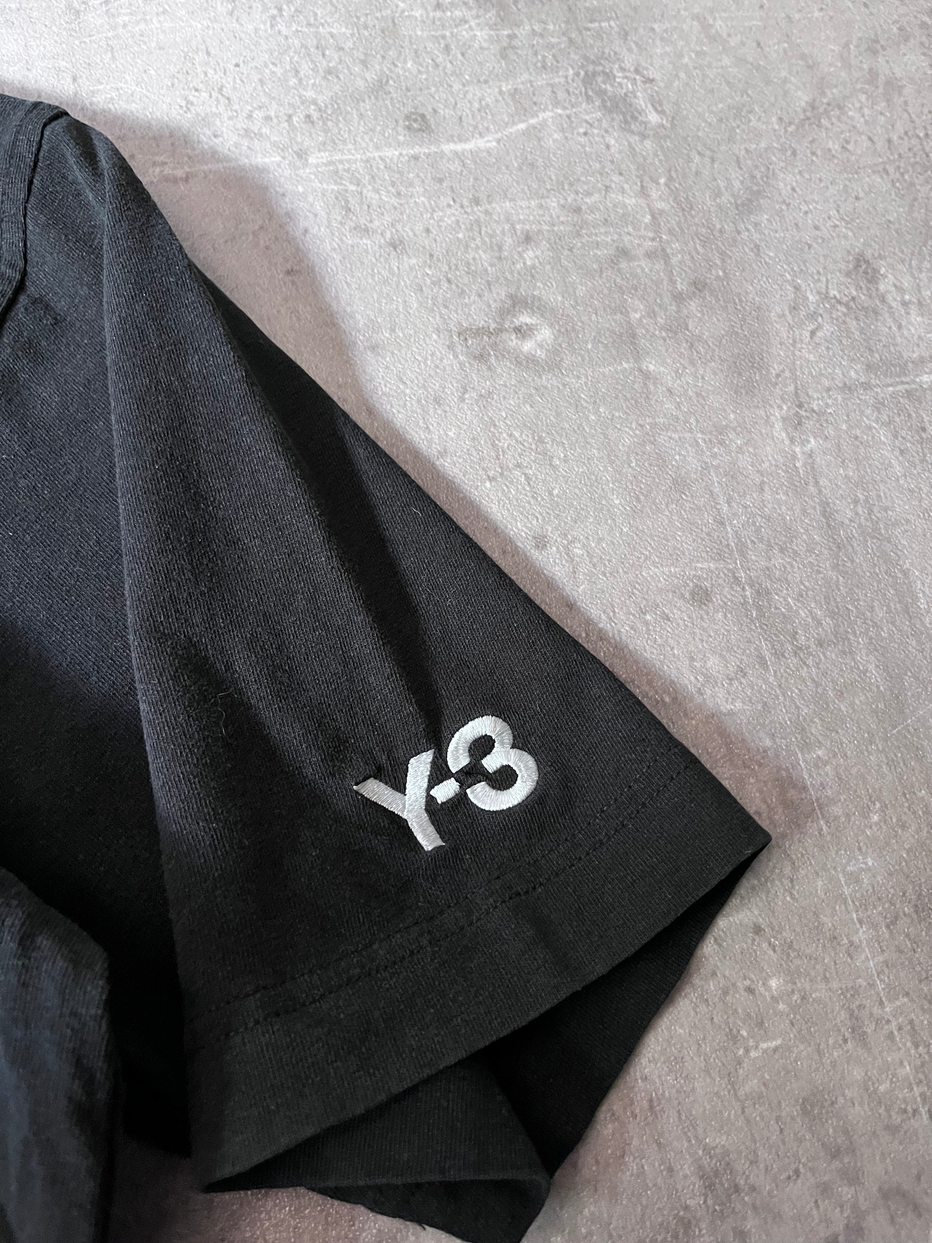 Y-3 Yohji Yamamoto x Adidas Signature Logo T-shirt Black Men - S