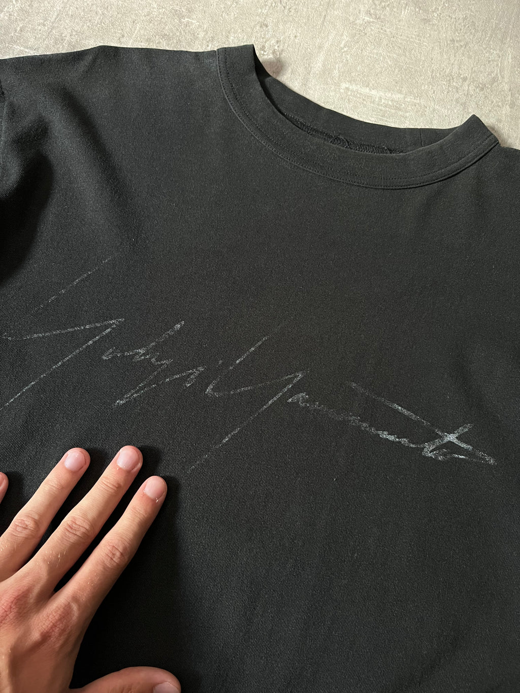 Y-3 Yohji Yamamoto x Adidas Signature Logo T-shirt Black Men - S
