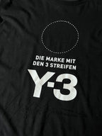 Y-3 Yohji Yamamoto x Adidas Embroidered Logo T-shirt Black Men - XL