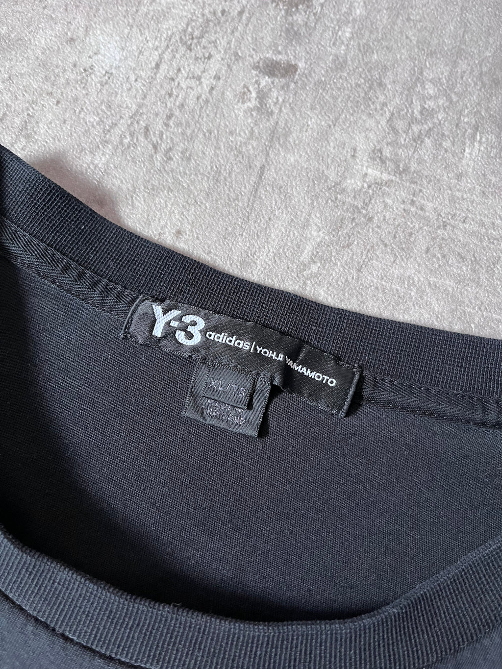Y-3 Yohji Yamamoto x Adidas Embroidered Logo T-shirt Black Men - XL