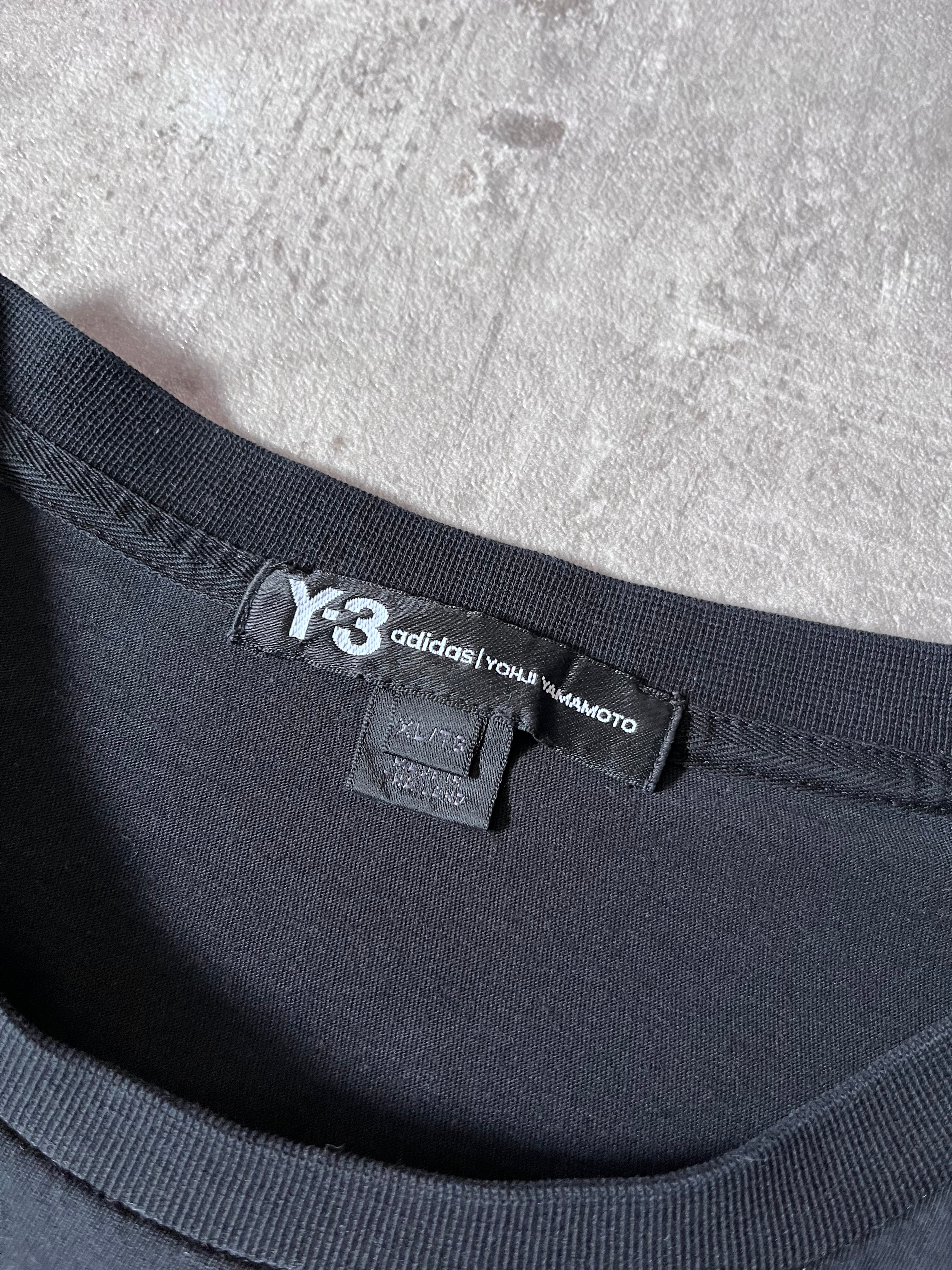 Y-3 Yohji Yamamoto x Adidas Embroidered Logo T-shirt Black Men - XL