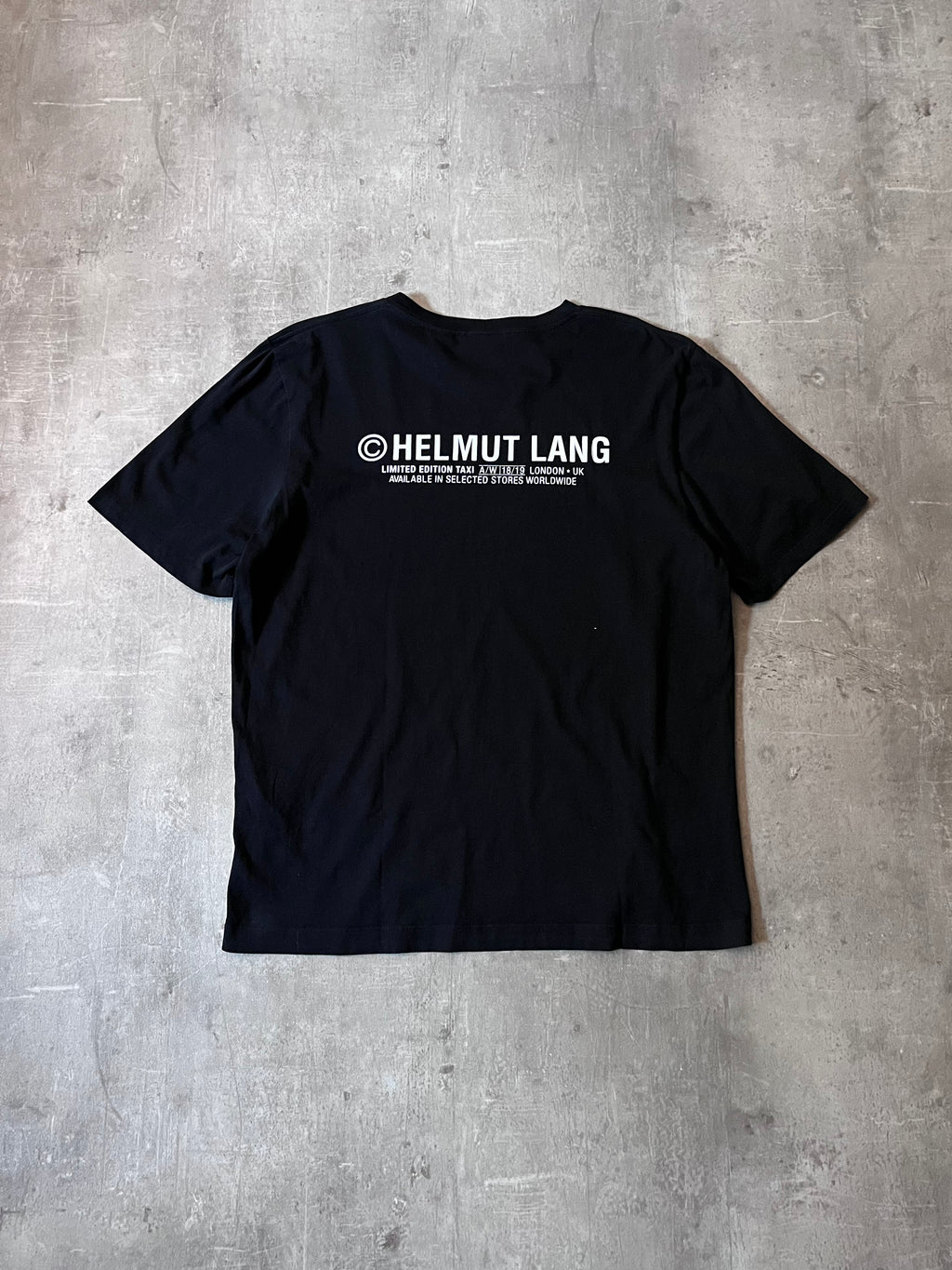 A/W 2018/19 Helmut Lang Taxi Limited Edition T-shirt Black Men - XL