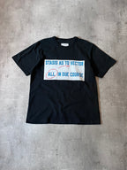 S/S 2018 Sacai x Lawrence Weiner Graphic T-shirt Black Men - L