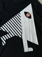 Gucci Vintage Triangle Graphic T-shirt Black Men - L
