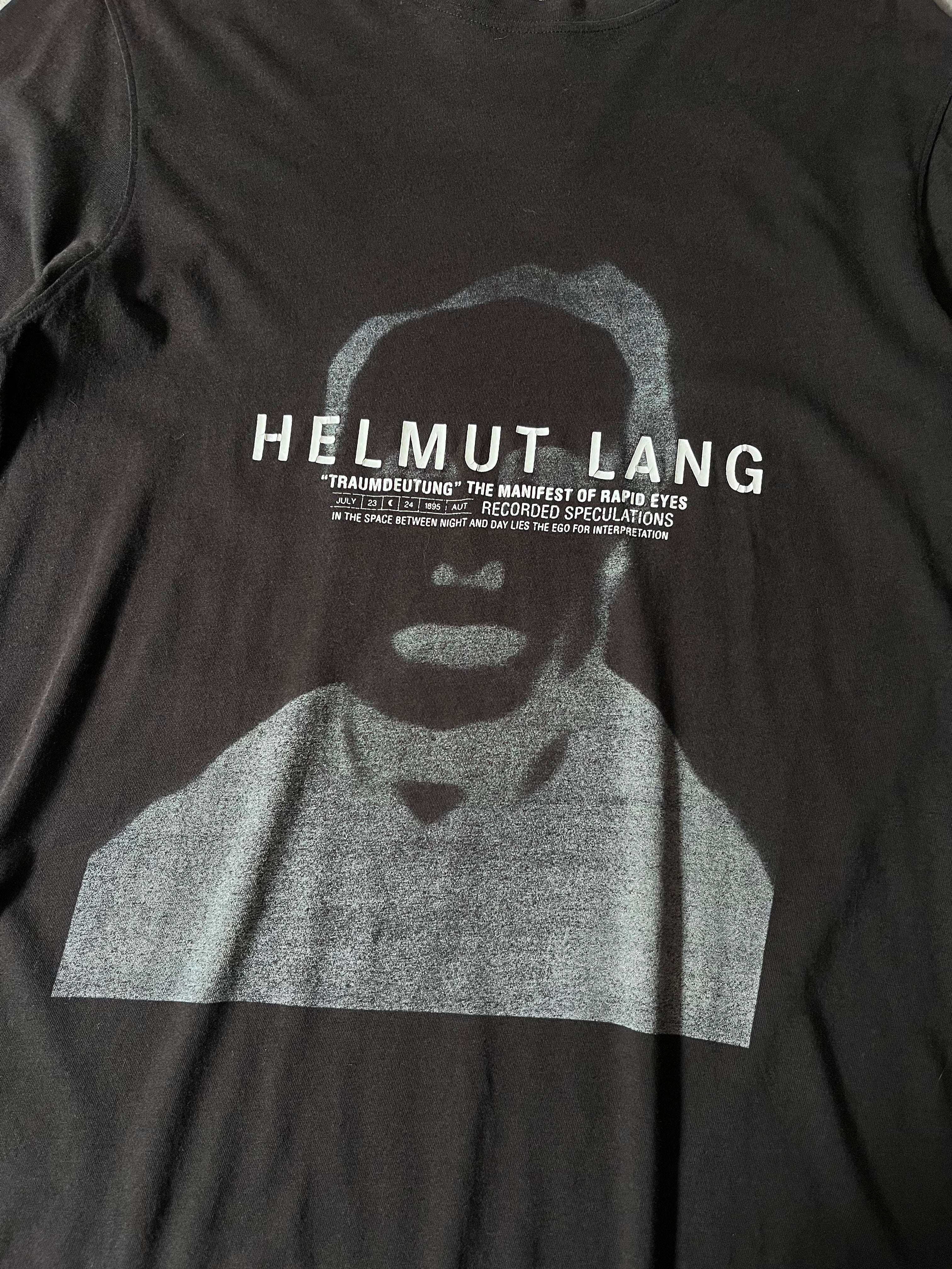 A/W 2017 Helmut Lang Traumdeutung T-shirt Black Men - M
