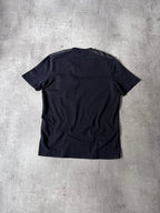 Prada Red Tab Nylon Pocket V-Neck T-shirt Black Men - S