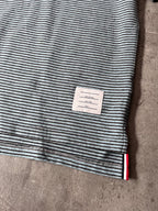 Thom Browne Striped Pocket T-shirt Blue Black Grey Men - XL