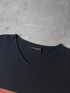 S/S 1999 Chanel Knited Striped T-shirt Navy Women - M