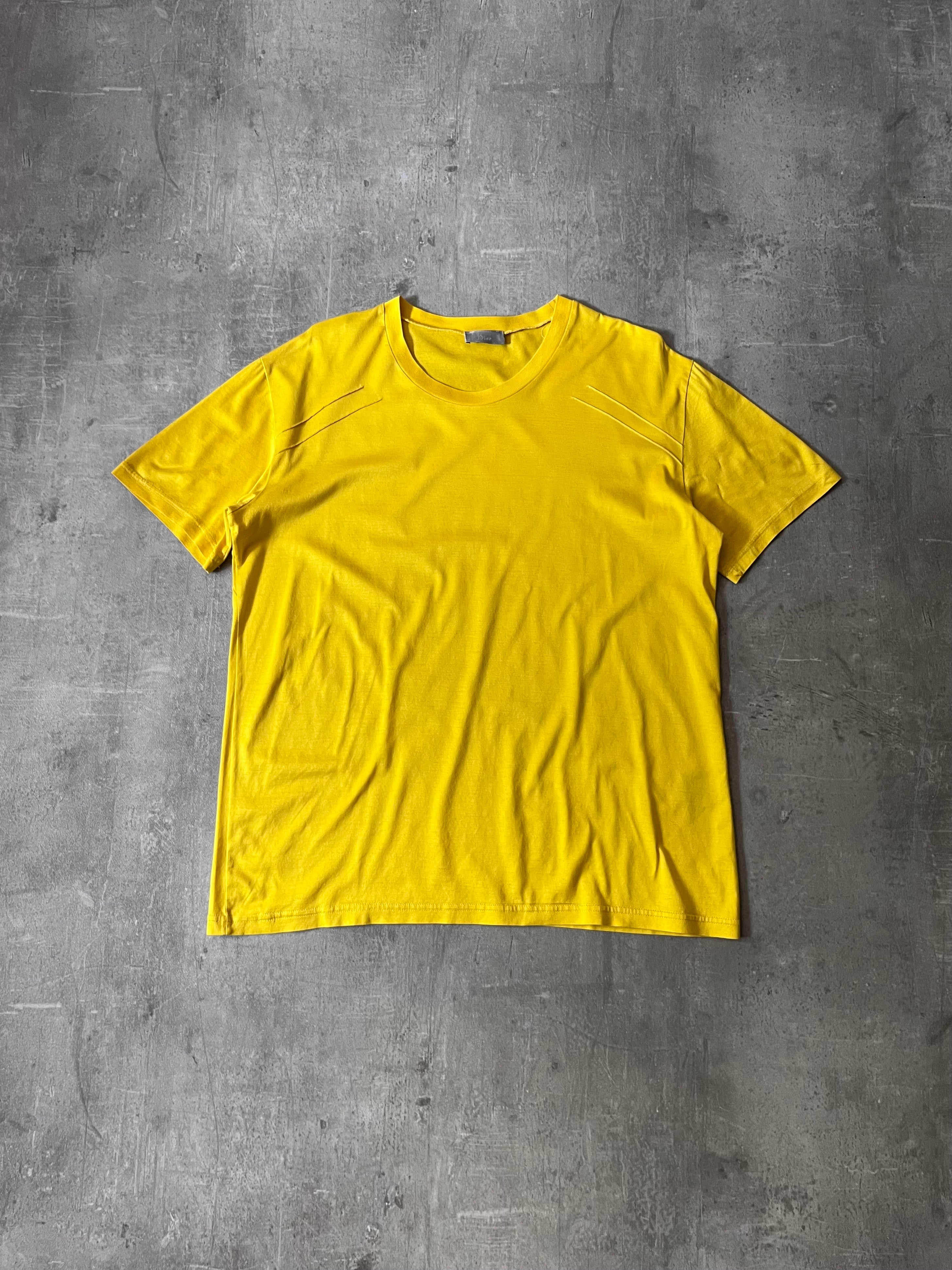 2008 Dior by Kris Van Assche T-shirt Yellow Men - L