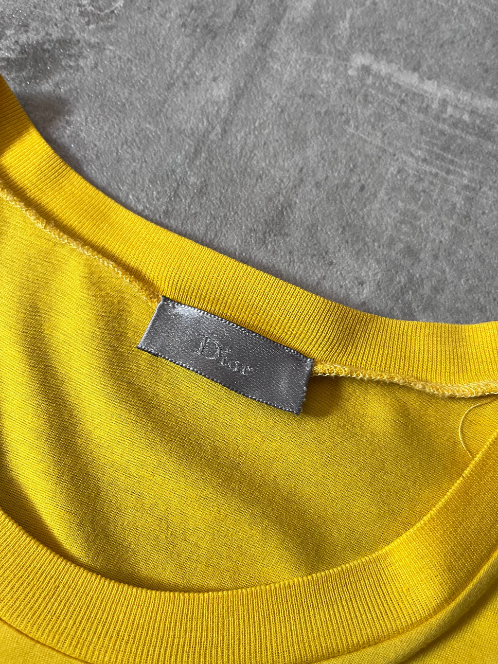 2008 Dior by Kris Van Assche T-shirt Yellow Men - L