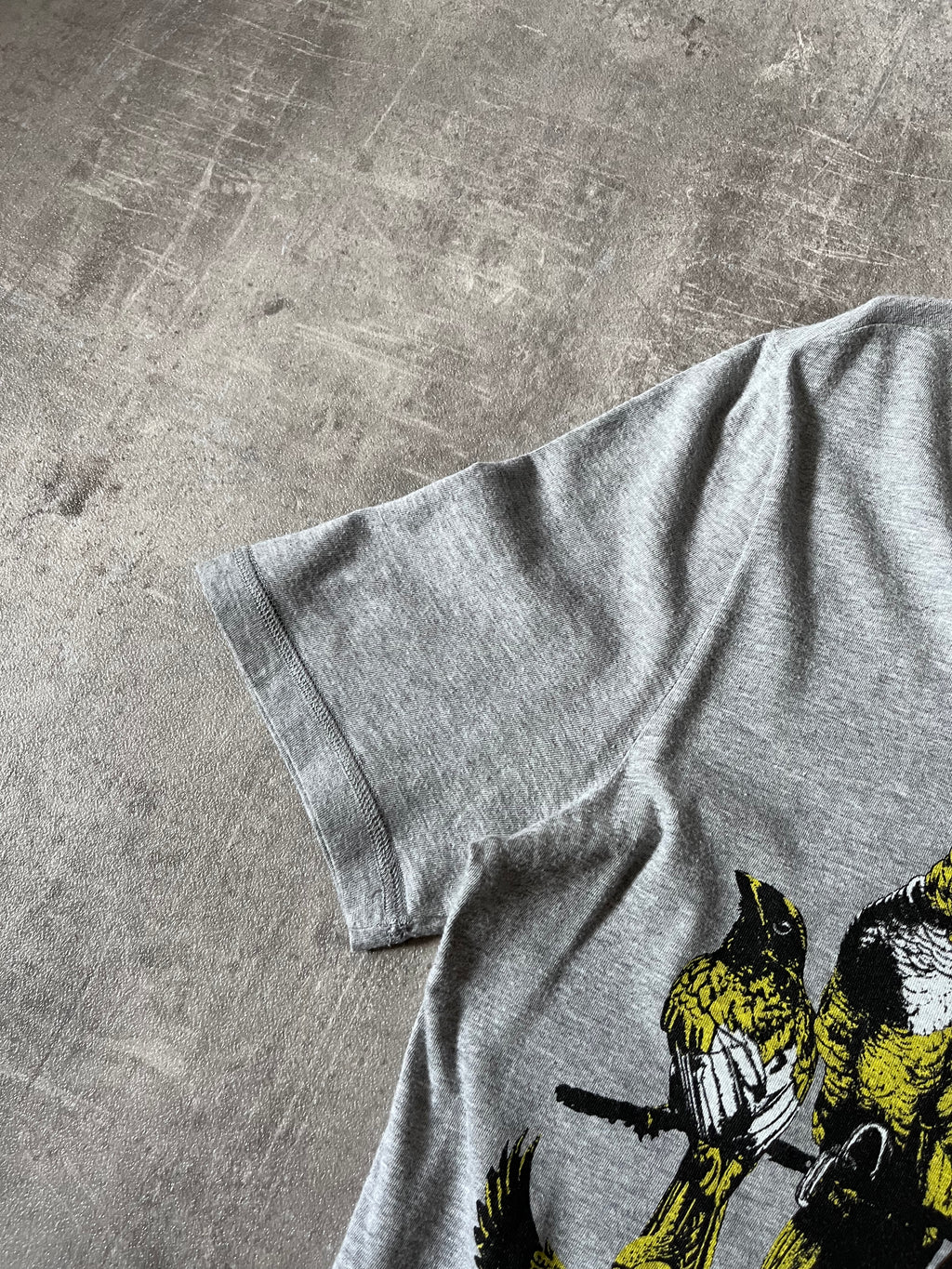 S/S 2009 Gucci Birds Toocan V-Neck T-shirt Grey Men - XL