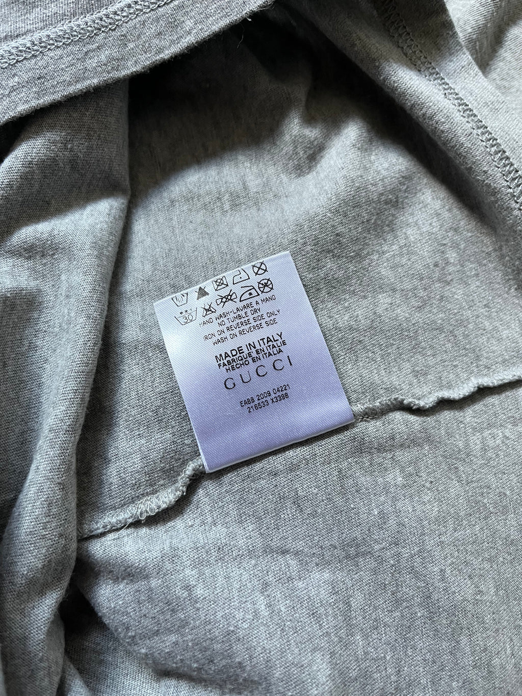 S/S 2009 Gucci Birds Toocan V-Neck T-shirt Grey Men - XL
