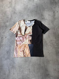 A/W 2013 Acne Studios Bijou Merc Half Print T-shirt Black Beige Men - XS